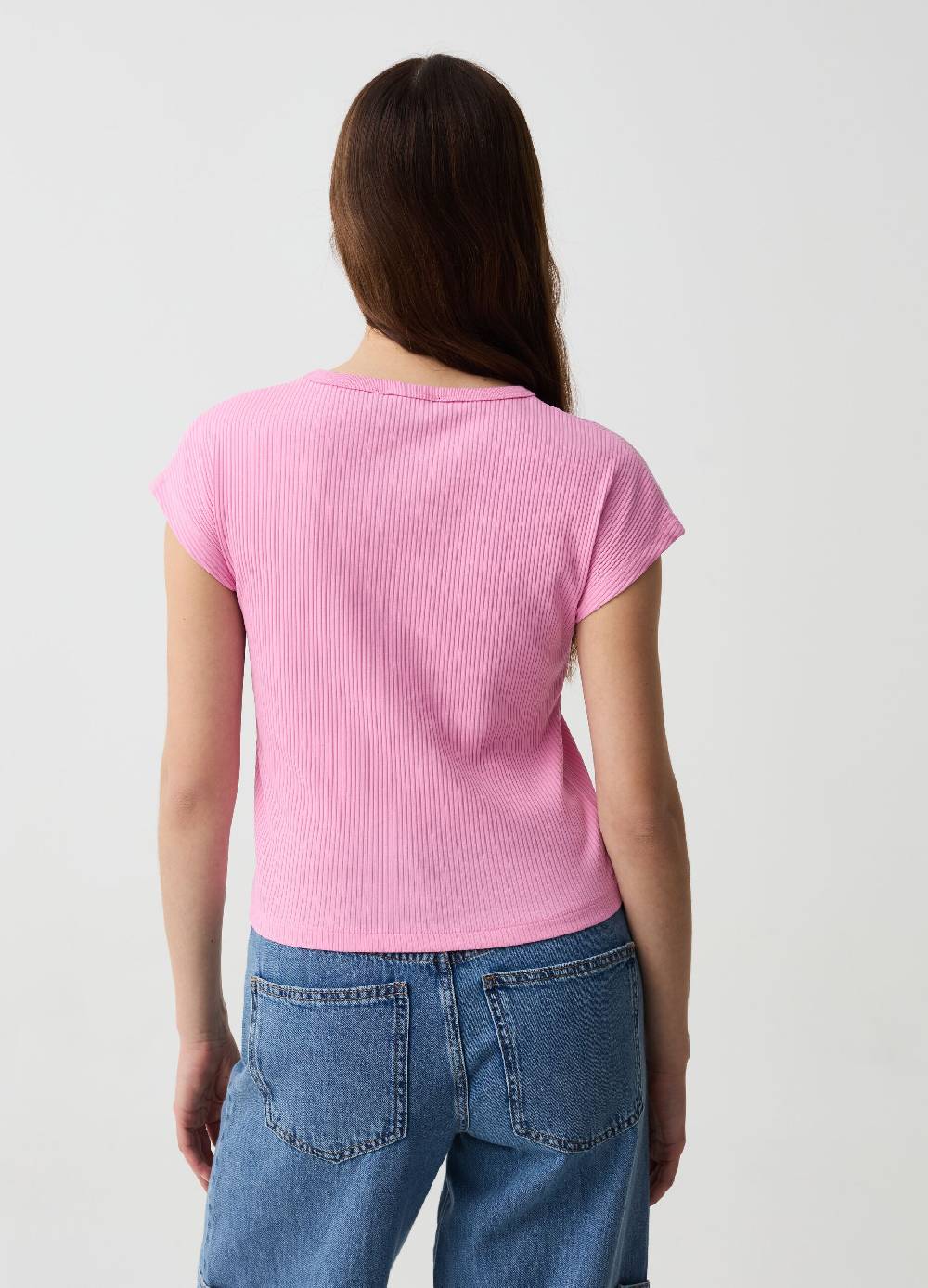 Ovs T-shirt Essential a costine con maniche kimono Saldi