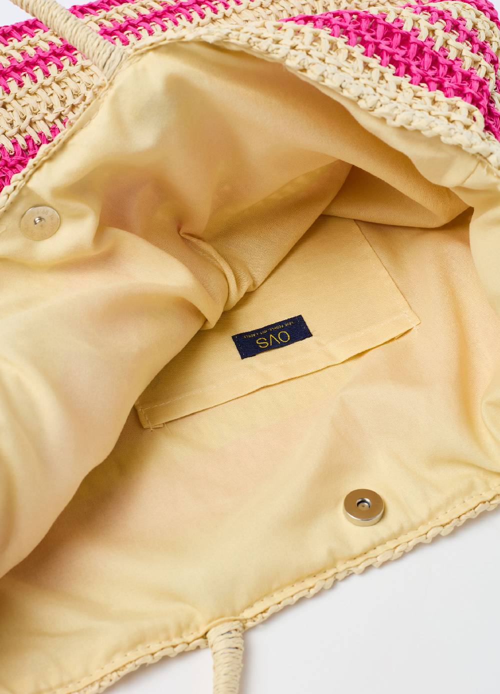 Ovs Borsa in rafia con fantasia a righe Offerte