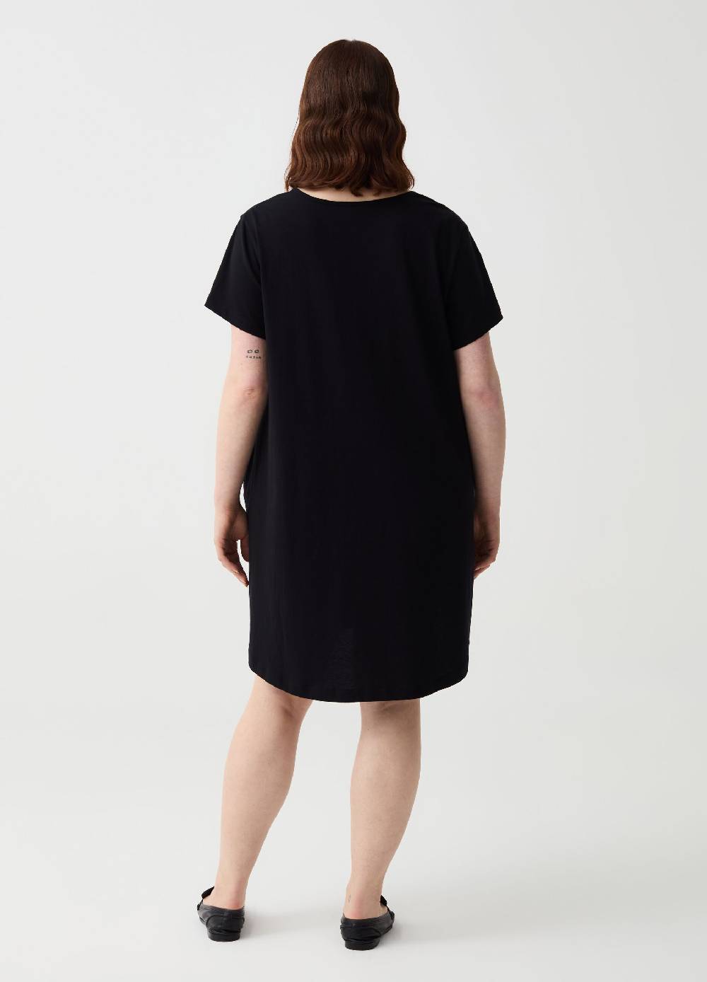 Ovs Abito Essential corto con scollo a V Curvy Vendita Calda