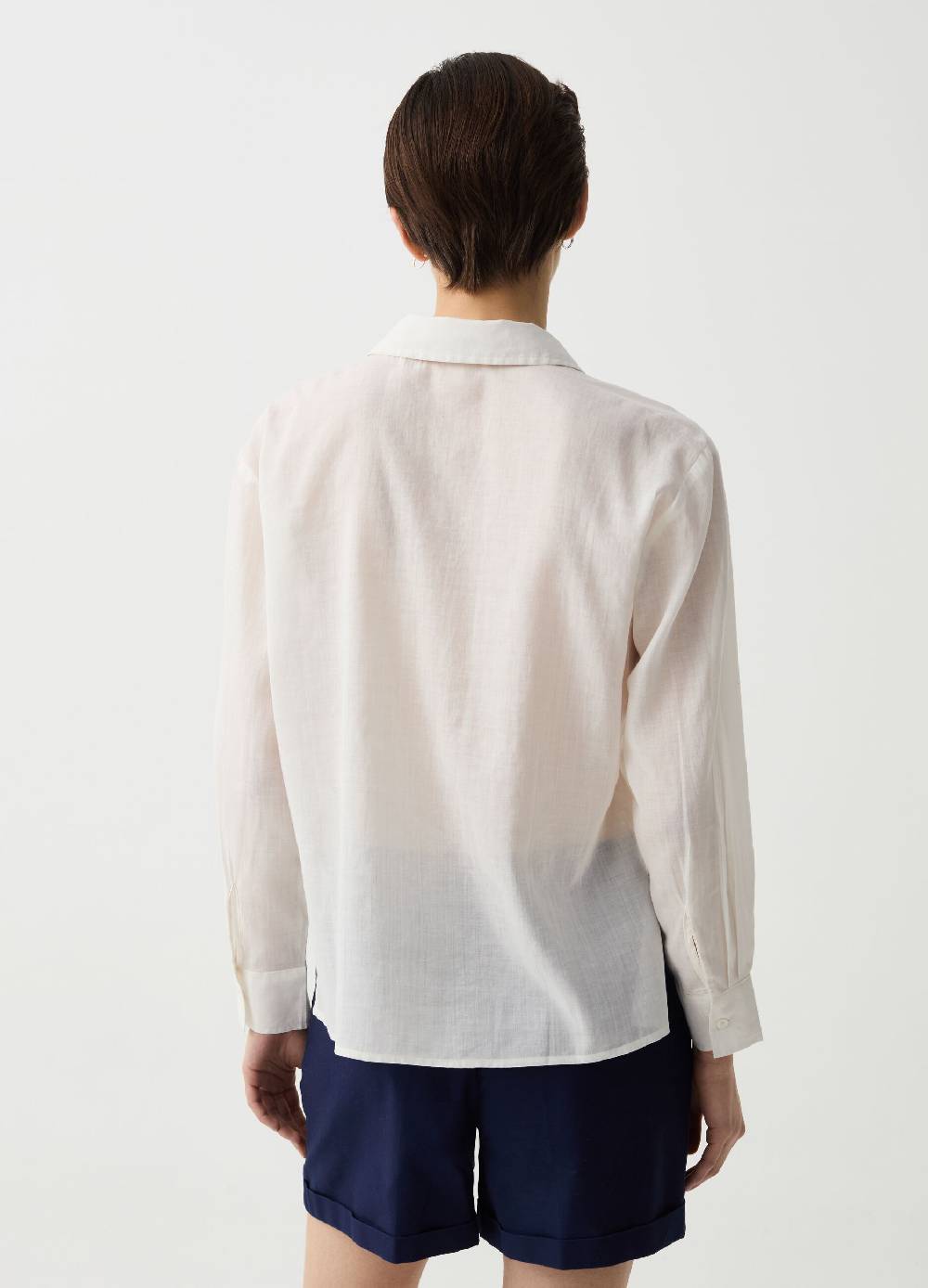 Ovs Camicia in ramie e cotone In Saldo