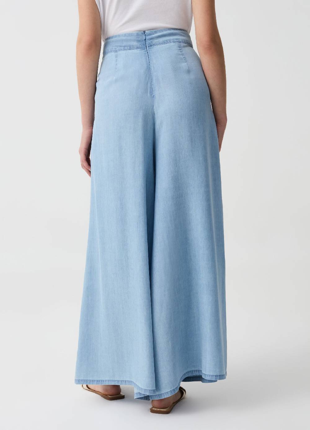 Ovs Pantalone wide leg effetto denim Italy