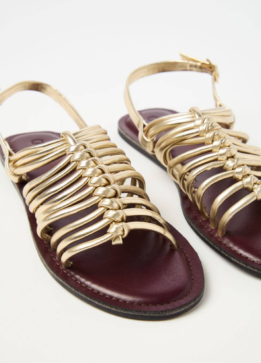 Ovs Sandali gladiatore in pelle metallizzata 2025