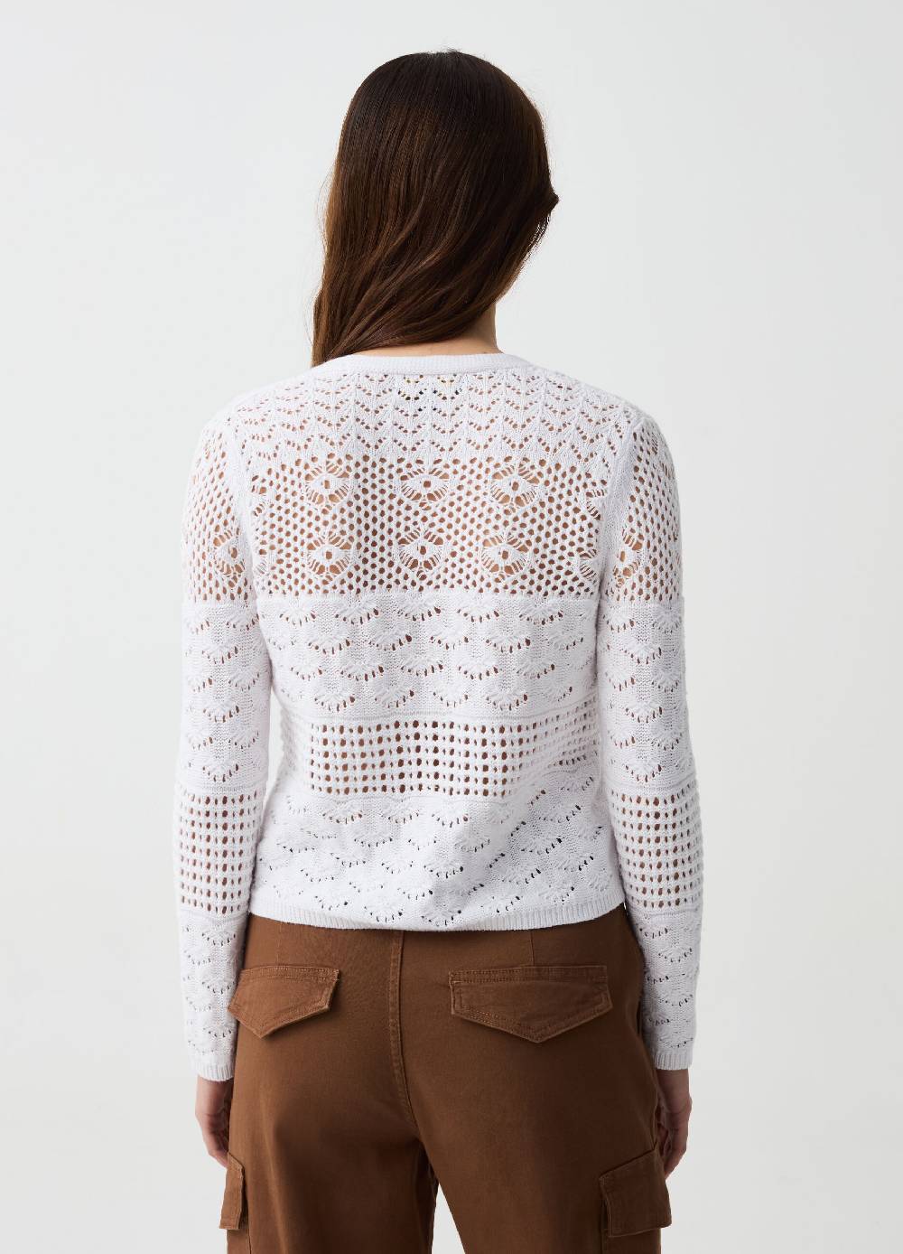 Ovs Cardigan multi popcorn stitch con laccetto Trasporto libero internazionale