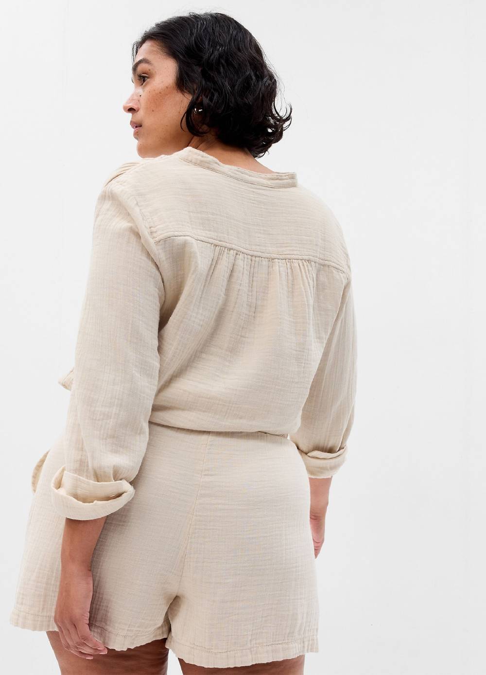 Ovs Shorts in garza di cotone effetto crinkle Pezzi Unici