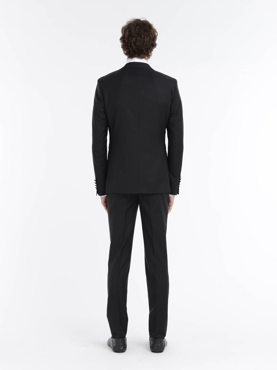 ﻿Paoloni Abito con gilet microstruttura jaquard in lana 110` Economico
