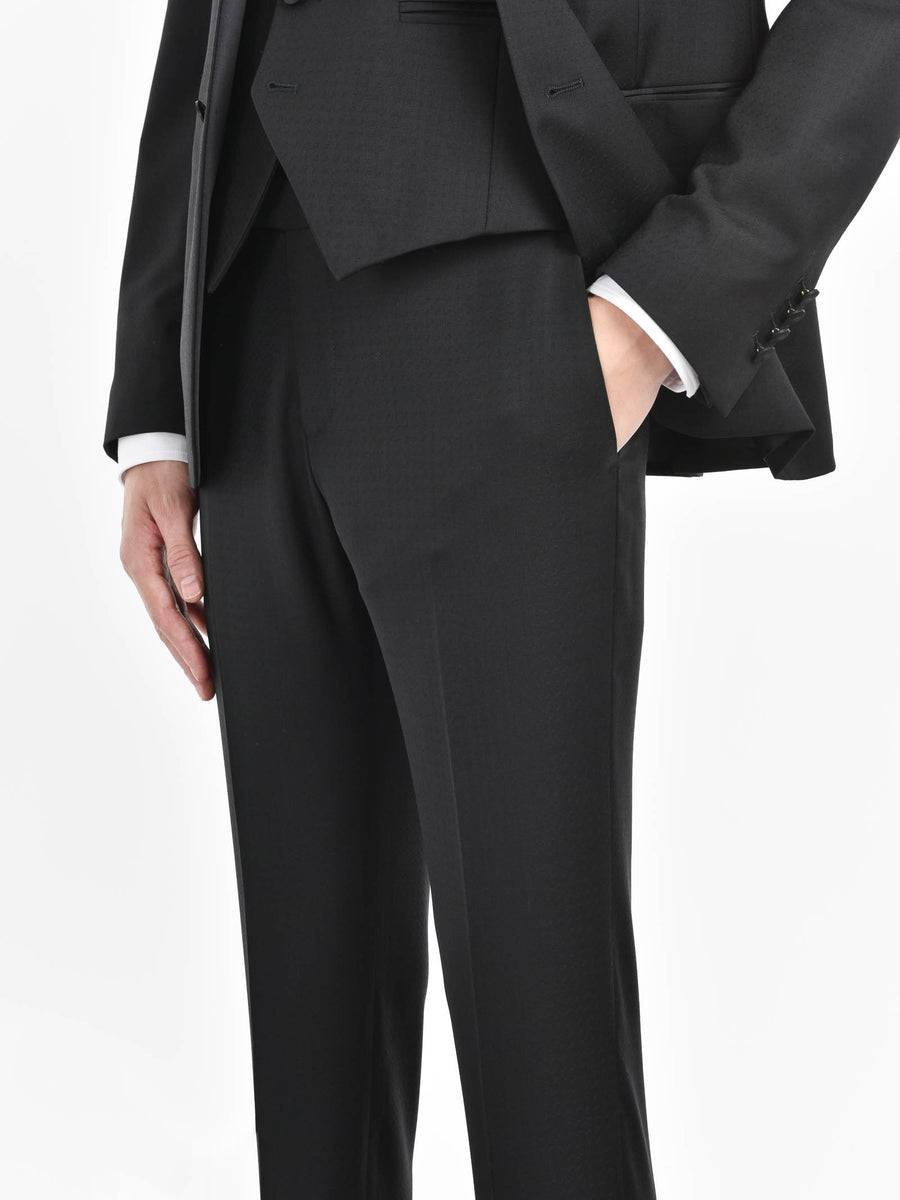 ﻿Paoloni Abito con gilet microstruttura jaquard in lana 110` Economico
