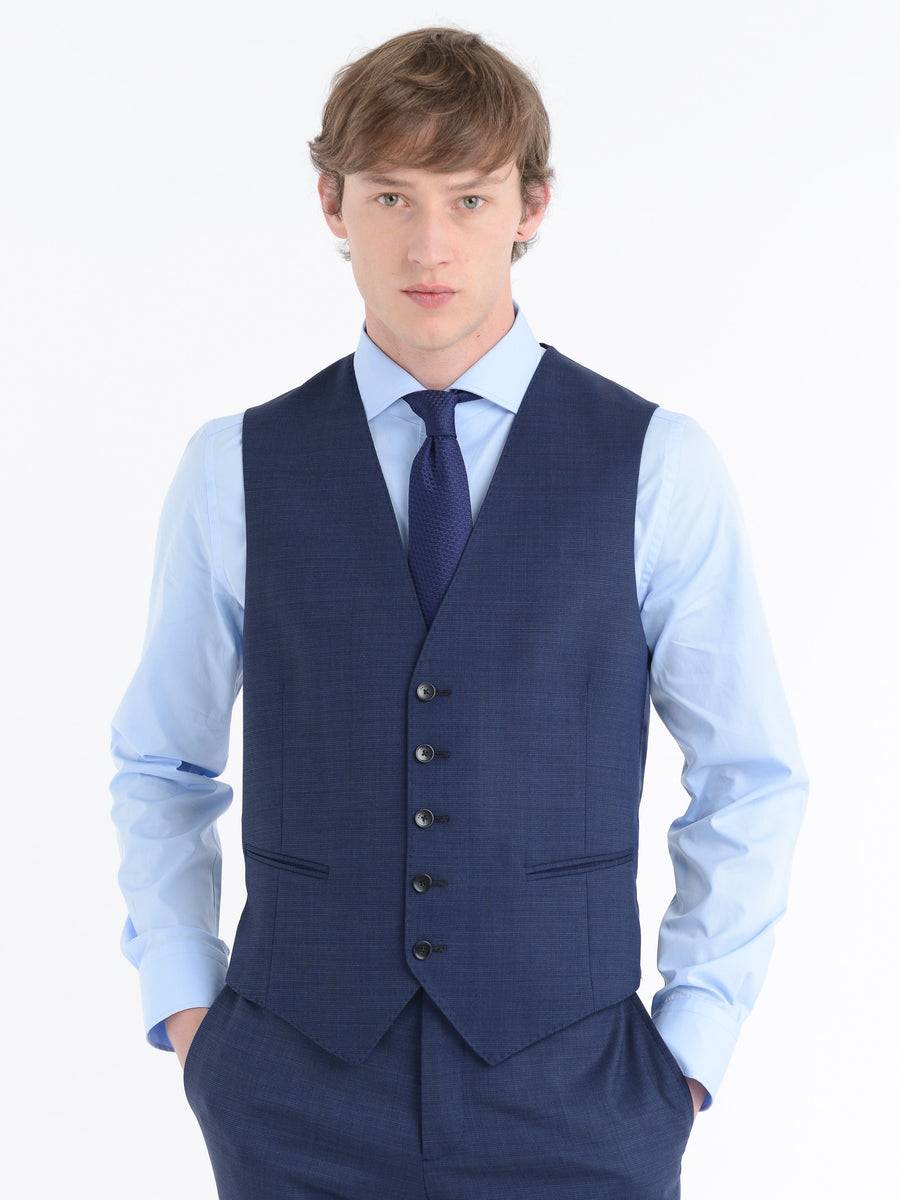 Paoloni Abito con gilet microarmatura lana stretch Outlet