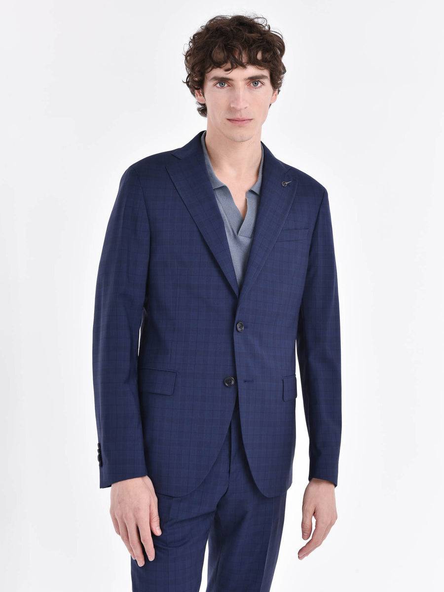 Paoloni Abito slim check lana 100`S Saldi