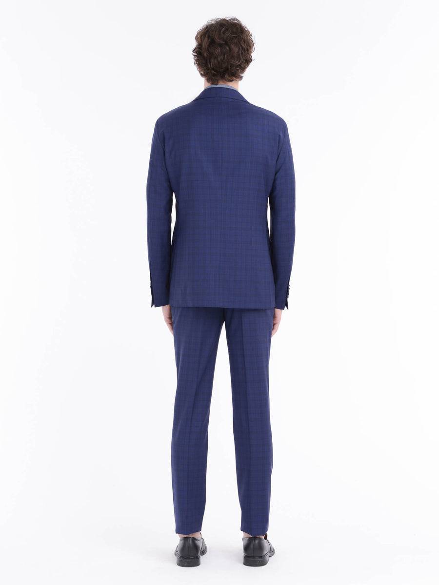 Paoloni Abito slim check lana 100`S Saldi