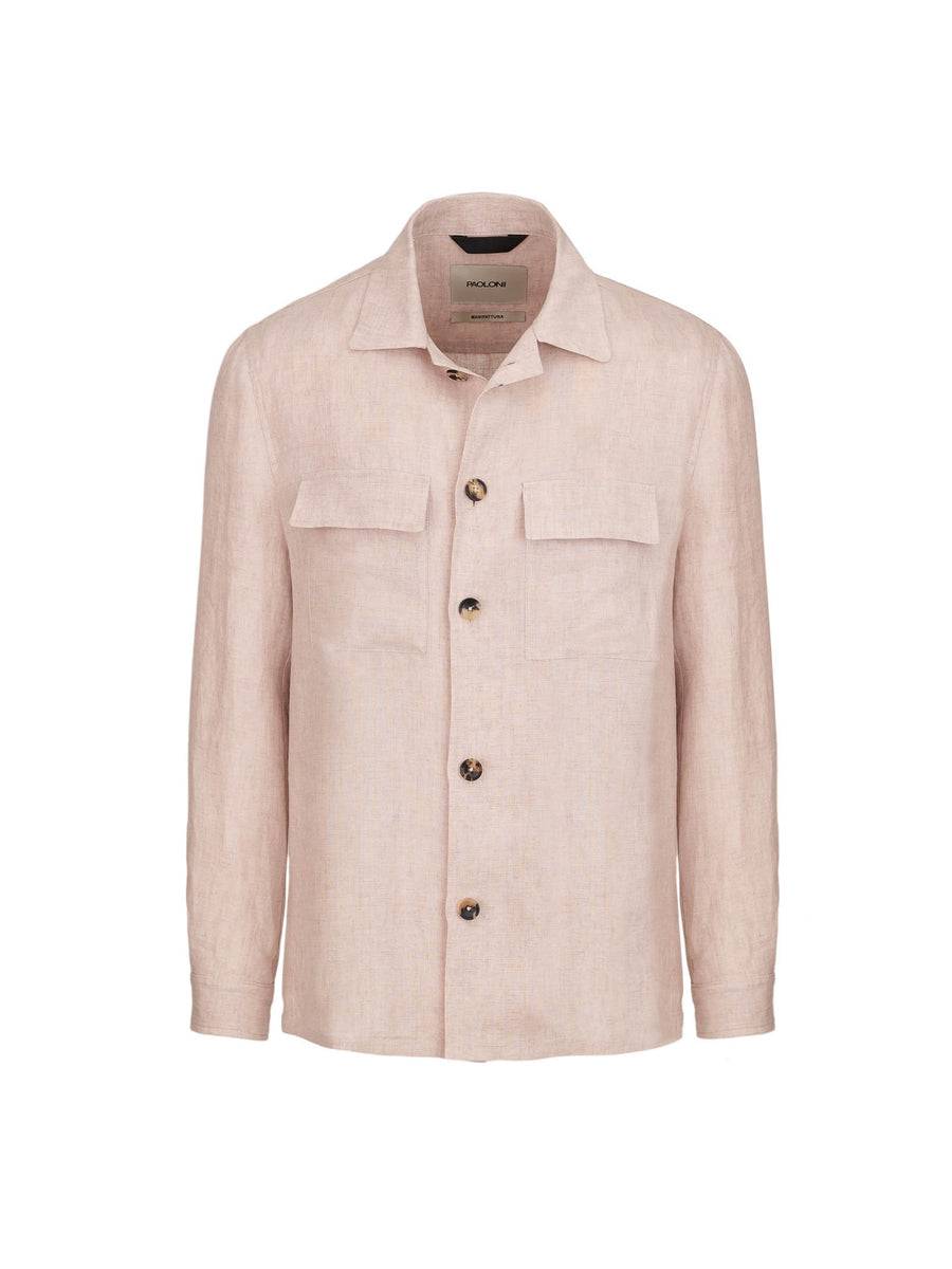 Paoloni Overshirt lino delavè Shopping Online