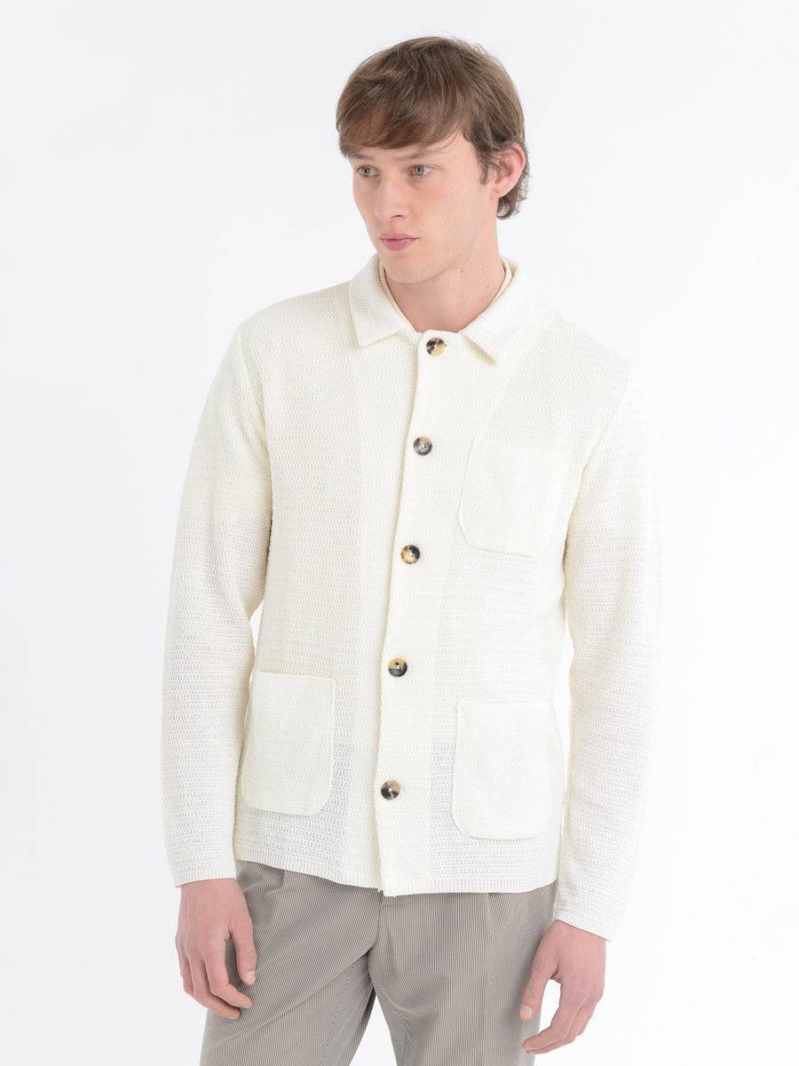 Paoloni Overshirt in maglia misto cotone Sottocosto