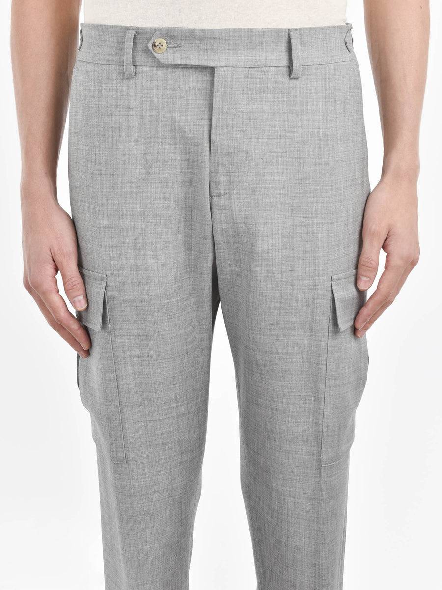 Paoloni Pantalone cargo tela di lana stretch Hotsell