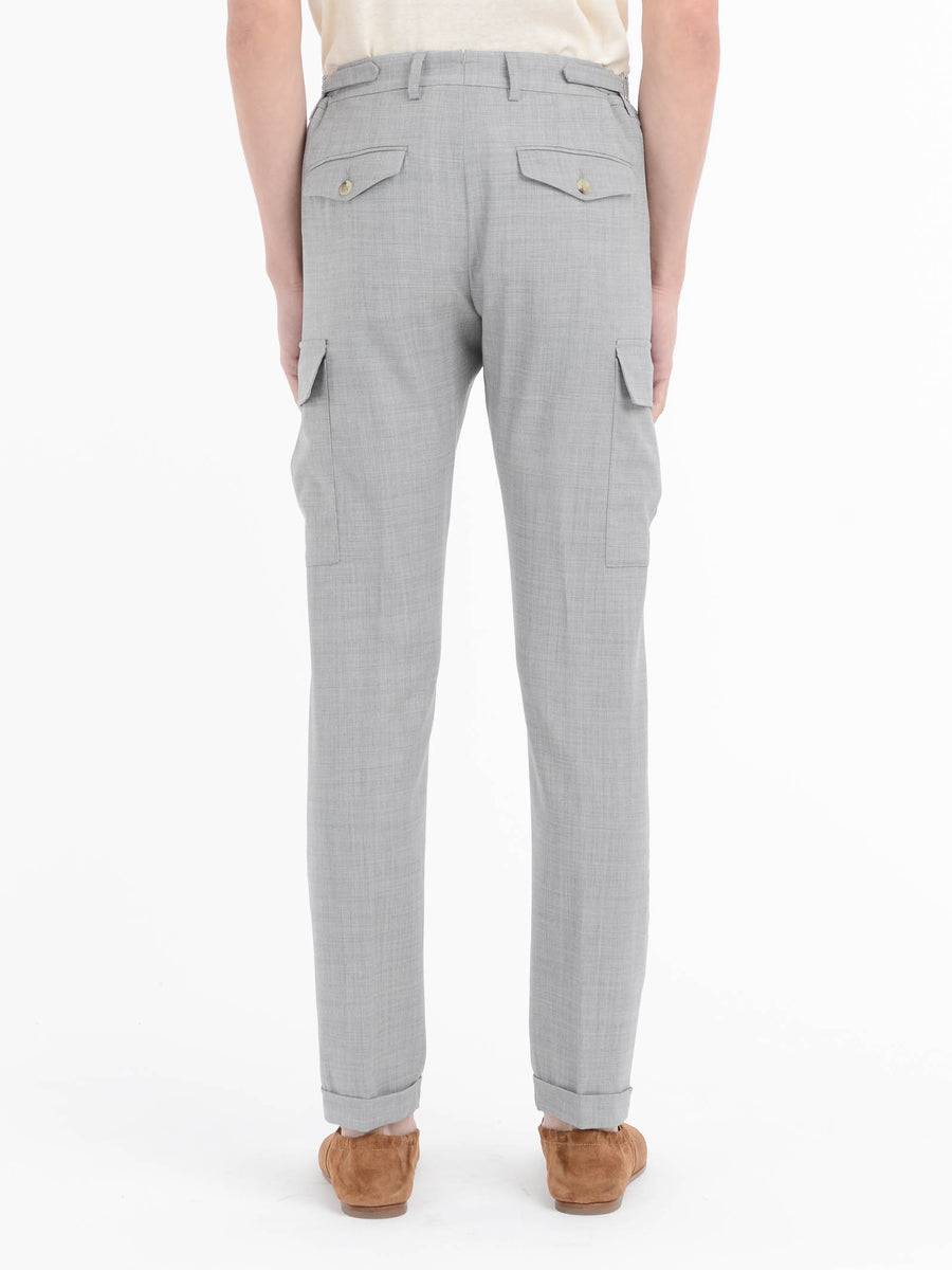 Paoloni Pantalone cargo tela di lana stretch Hotsell