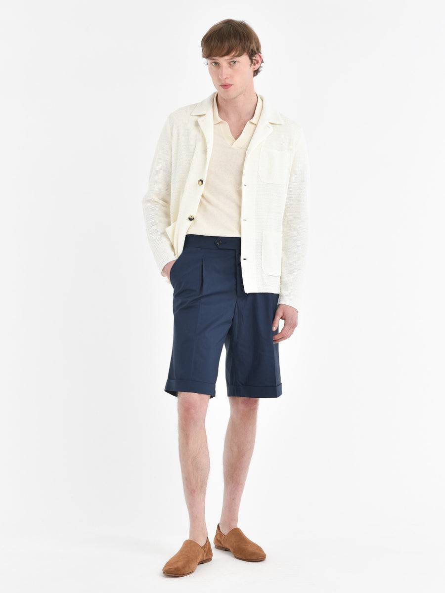 Paoloni Bermuda con risvolto cotone stretch 2025