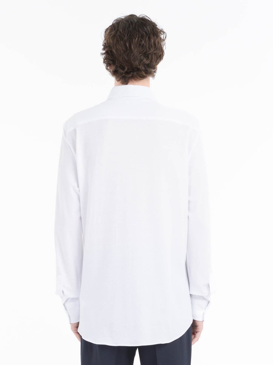 Paoloni Camicia regular piquet di jersey in cotone Italia
