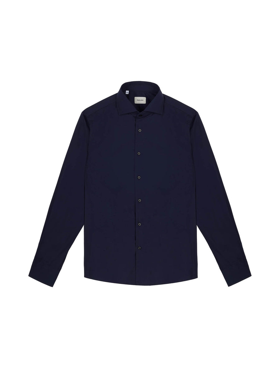 Paoloni Camicia regular popeline di cotone In Linea