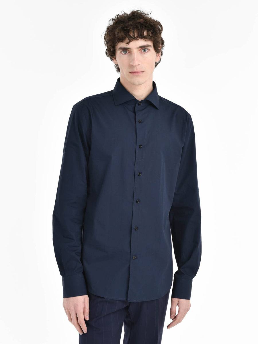 Paoloni Camicia regular popeline di cotone Vendita