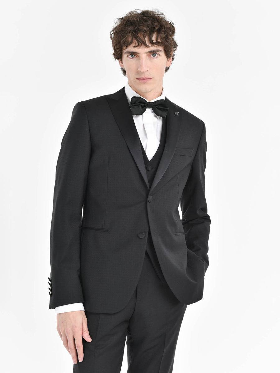 Paoloni Abito con gilet microstruttura jaquard in lana 110` Promozione Limitata