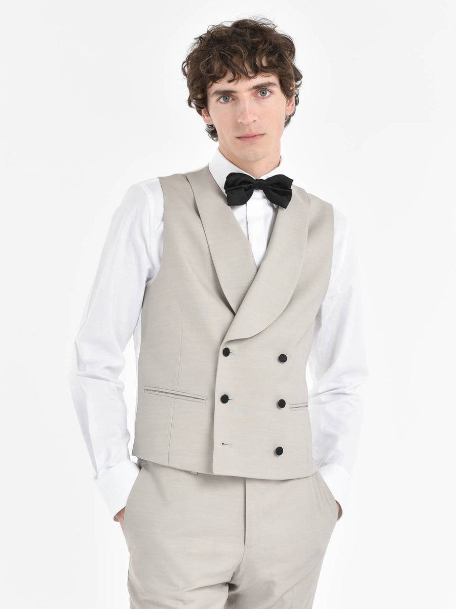 Paoloni Abito con gilet tela misto lana Fino Al -60%