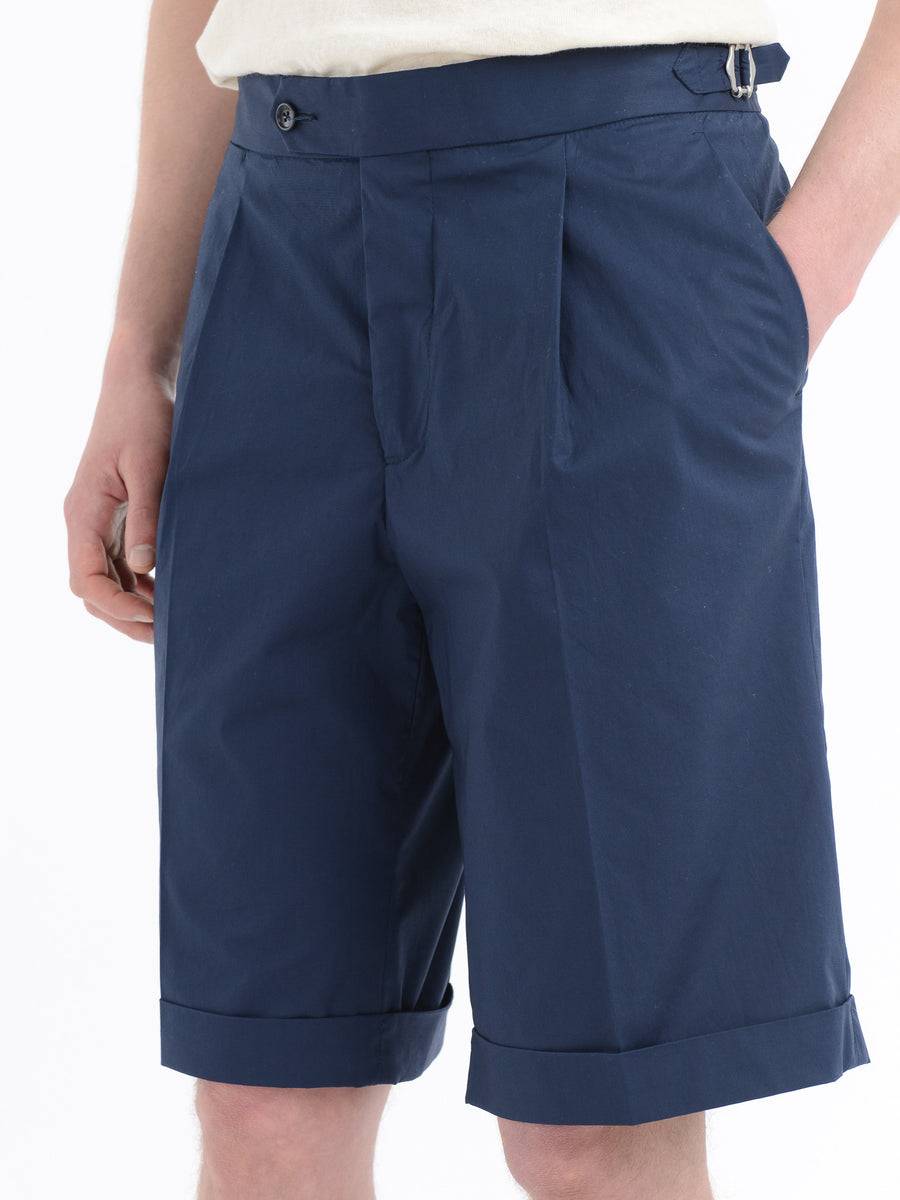 Paoloni Bermuda con risvolto cotone stretch Nuova