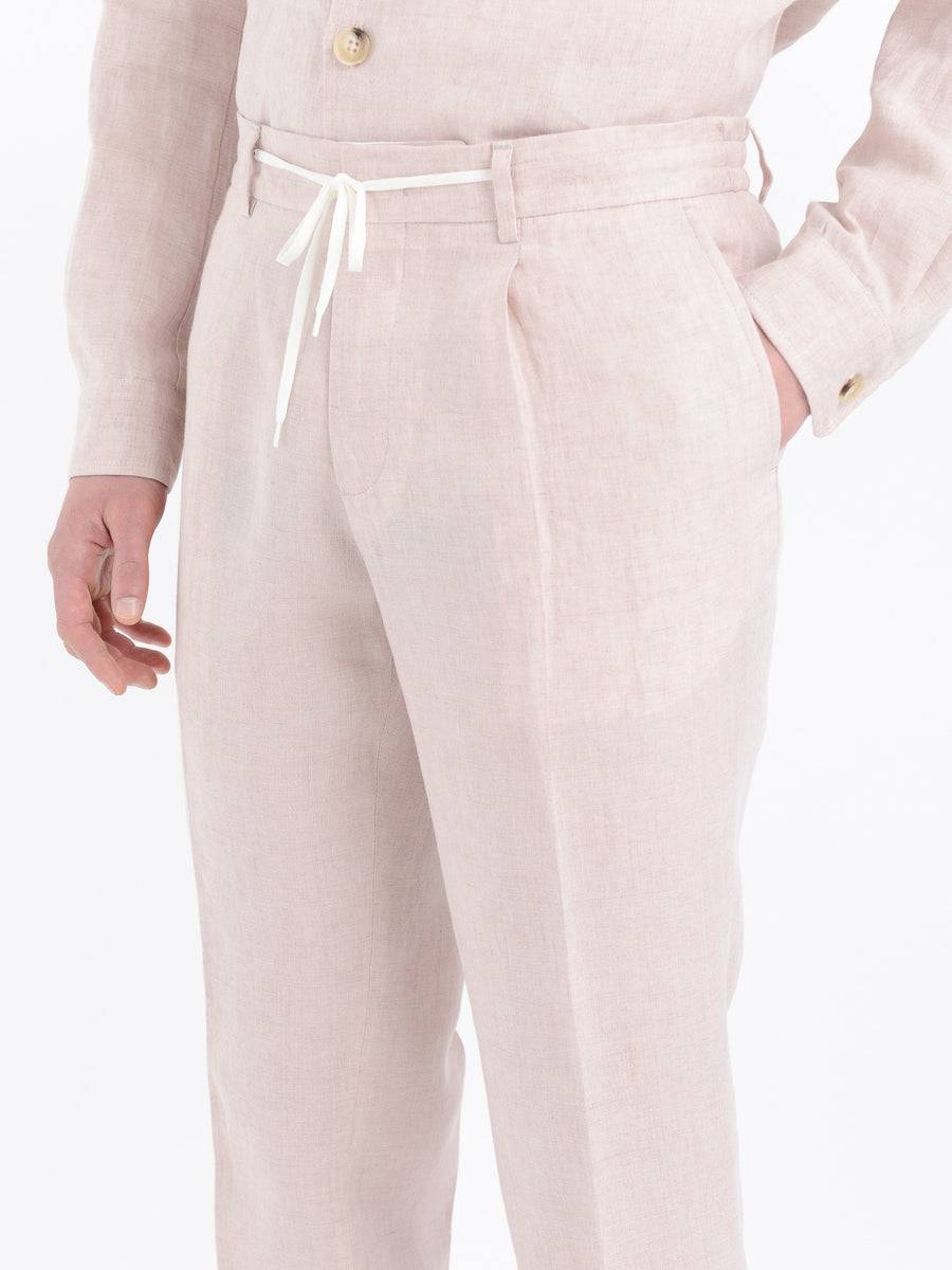 Paoloni Pantalone jogging lino delavè Italy