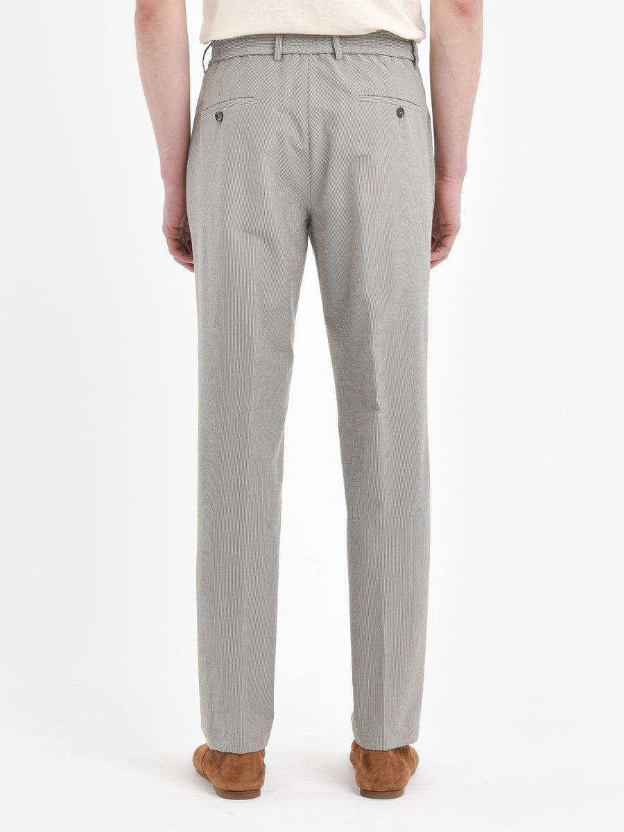 Paoloni Pantalone jogging seersucker gessato In Linea