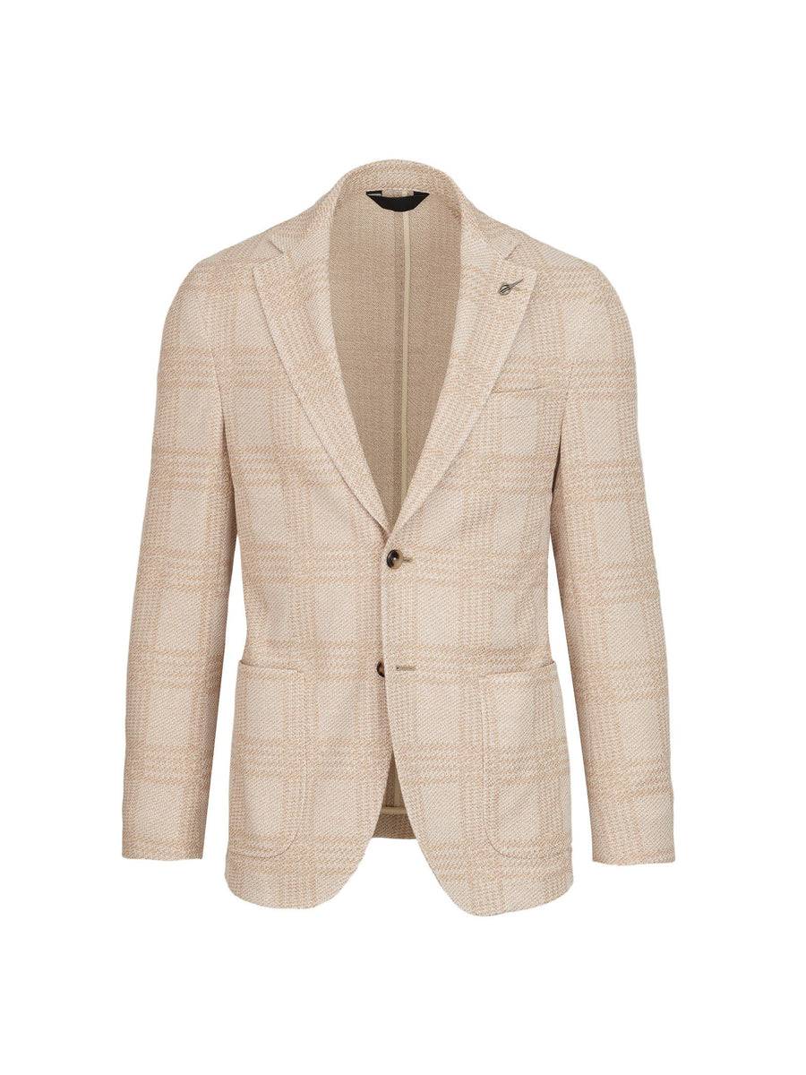 Paoloni Giacca slim jersey moulinè check Qualità Garantita