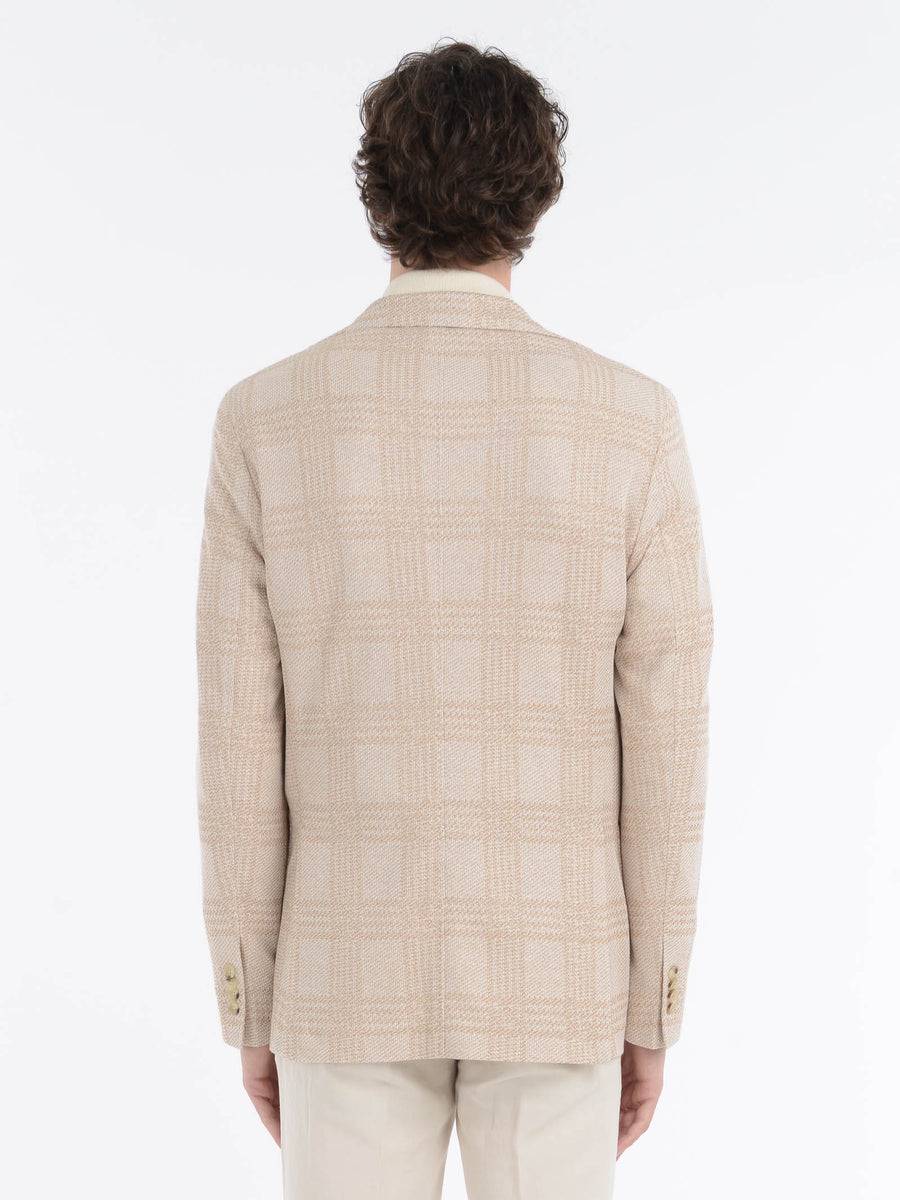 Paoloni Giacca slim jersey moulinè check Qualità Garantita