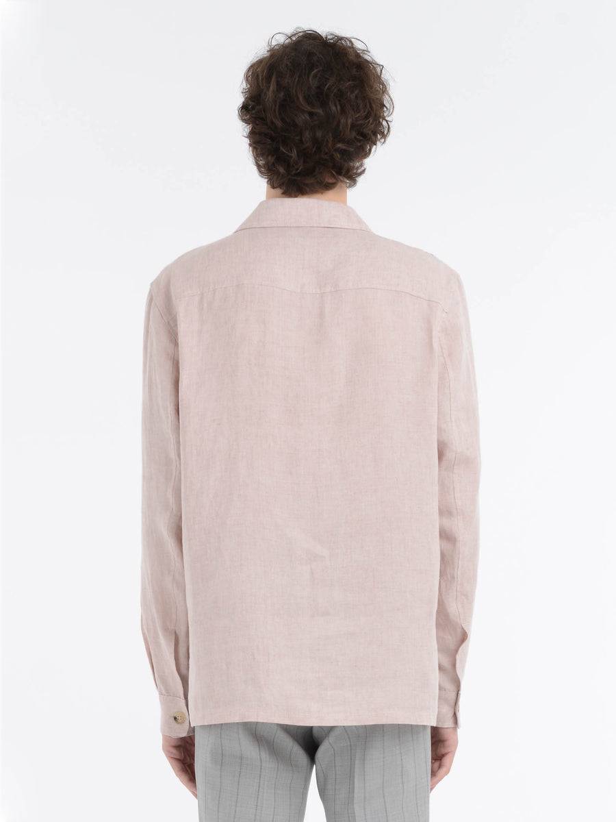 Paoloni Overshirt lino delavè Consegna Veloce