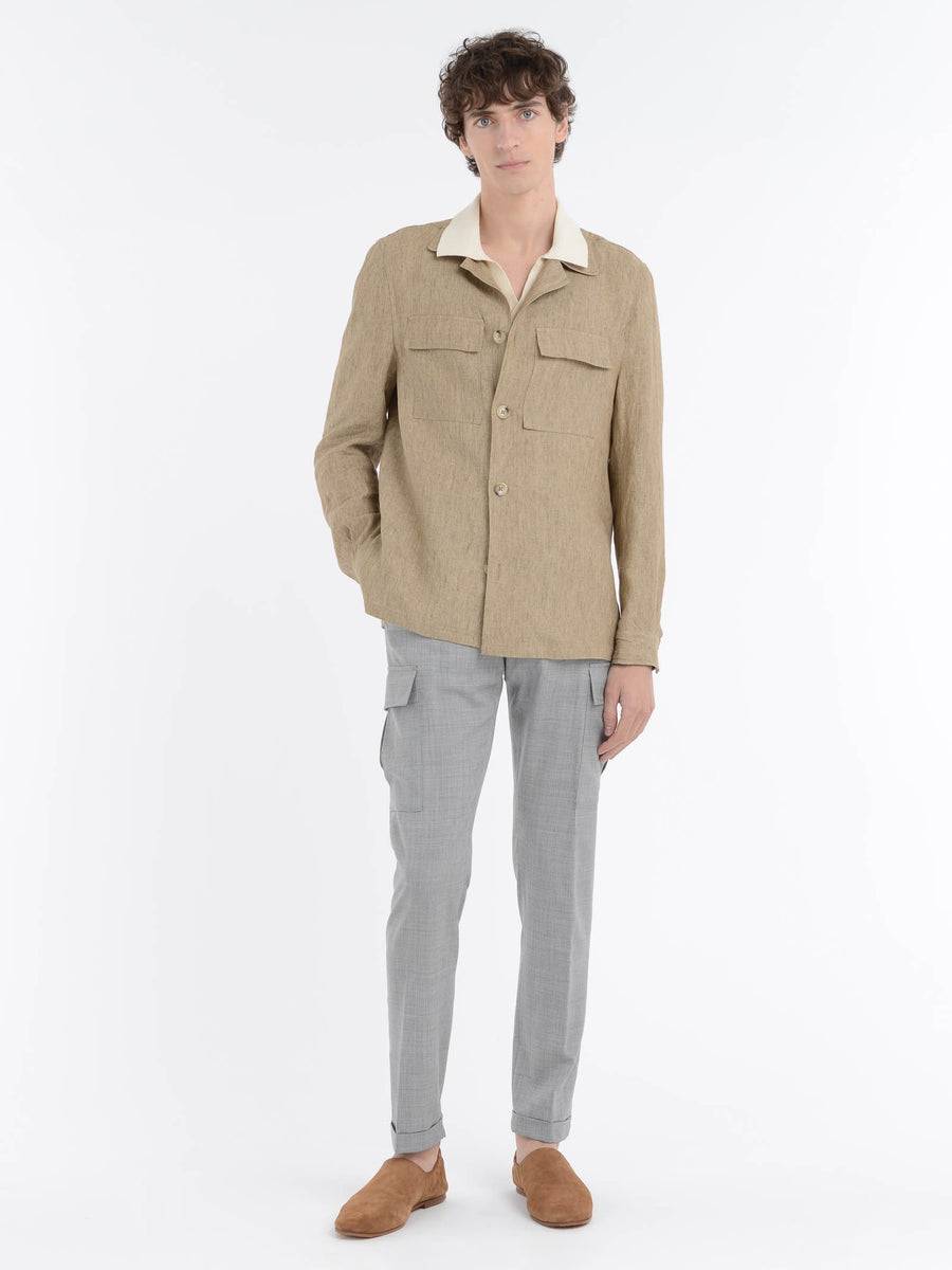 Paoloni Overshirt lino delavè Promozione Limitata
