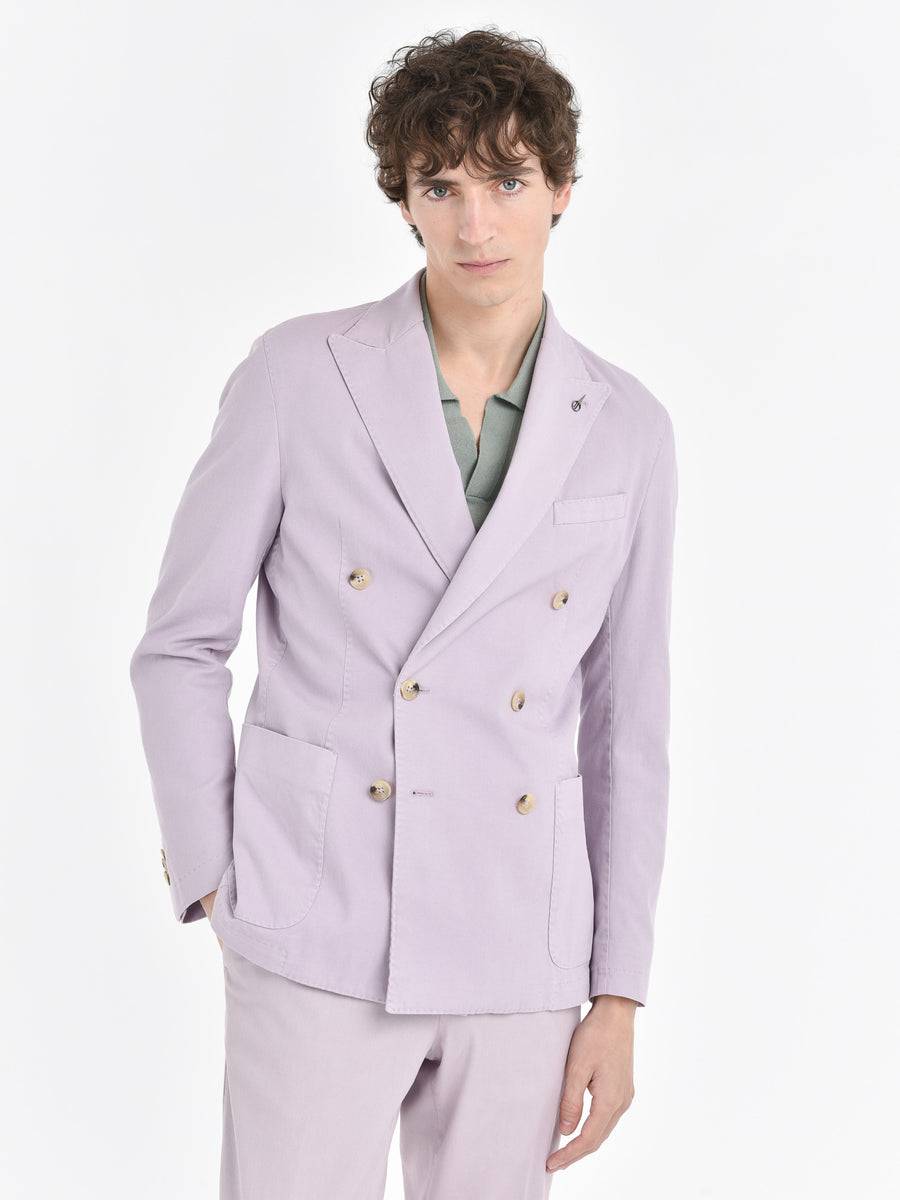 Paoloni Giacca doppiopetto misto cotone stretch Latest fashion