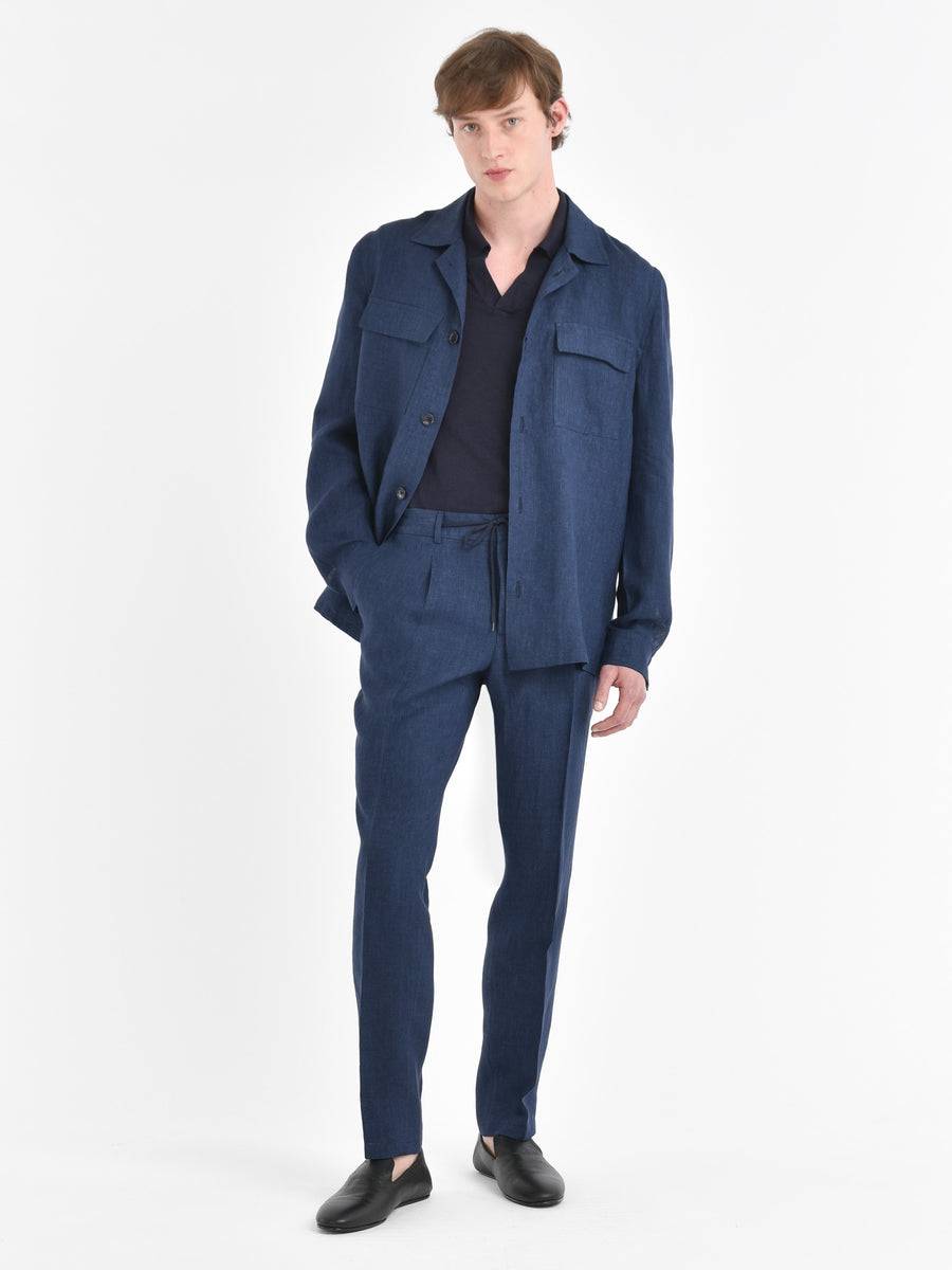 Paoloni Overshirt lino delavè Sottocosto