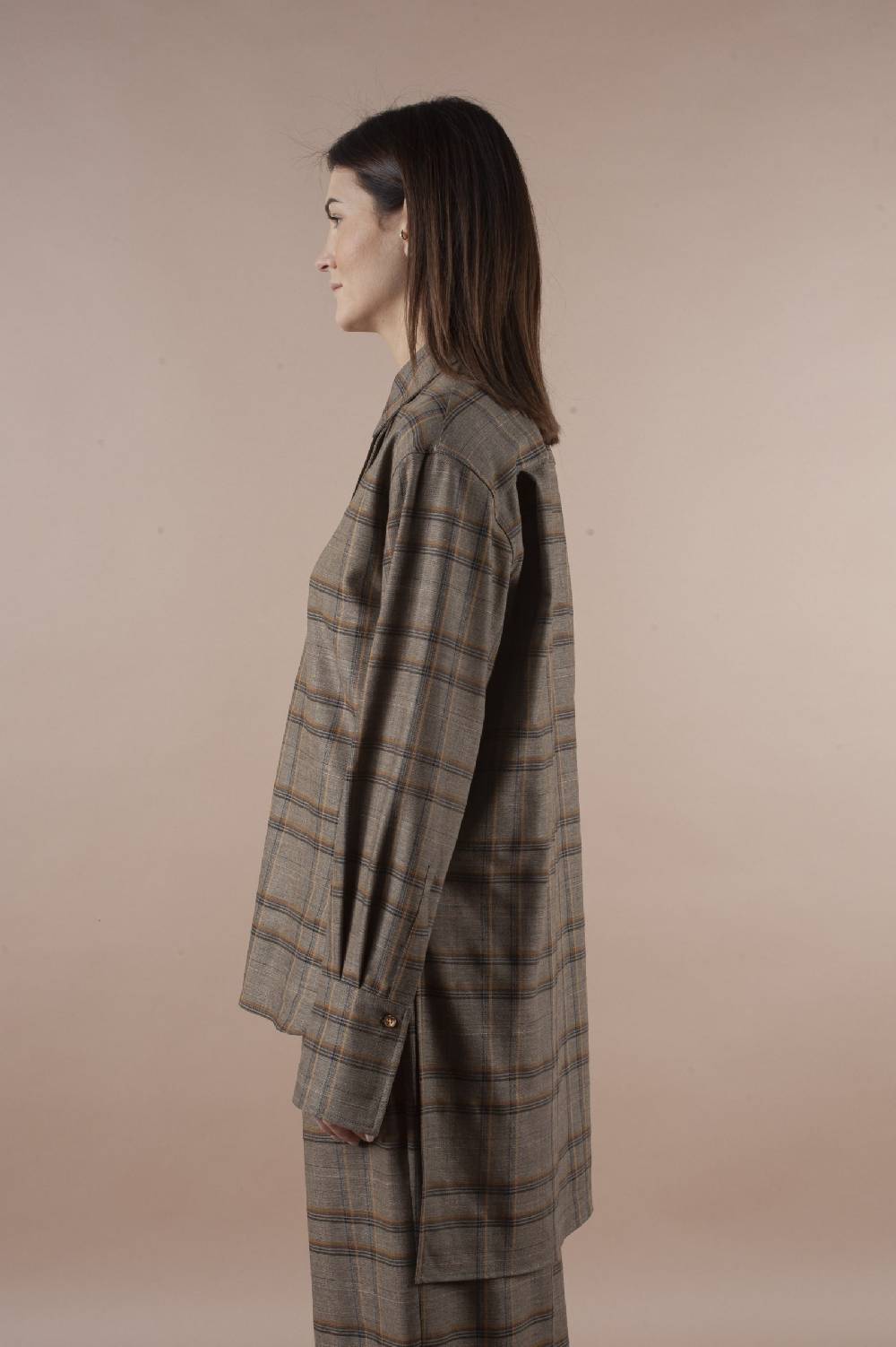 Pdr Phisique Du Role PHISIQUE DU ROLE SHIRT IN LIGHT TARTAN VIRGIN WOOL In Vendita