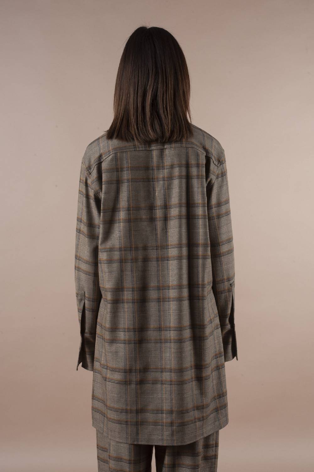 Pdr Phisique Du Role PHISIQUE DU ROLE SHIRT IN LIGHT TARTAN VIRGIN WOOL In Vendita
