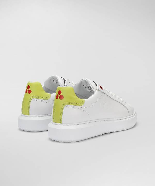 Peuterey Sneaker in pelle con logo goffrato In Vendita