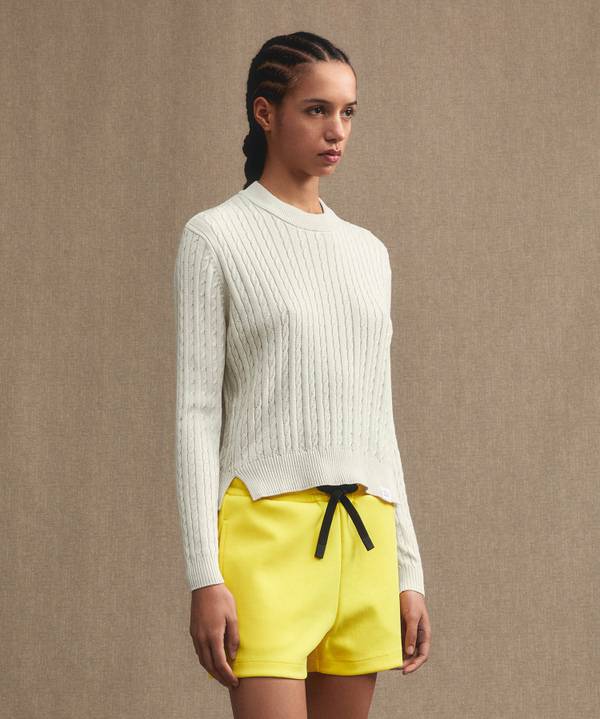 Peuterey Maglia a treccia in tricot di cotone Saldi Di Fabbrica