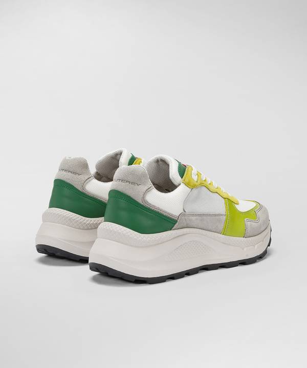 Peuterey Sneakers in pelle con dettagli nylon e nappa Qualità