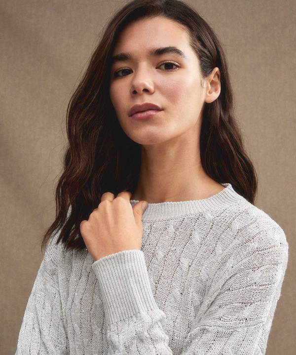 Peuterey Maglia a trecce con paillettes Fino al 50% di sconto