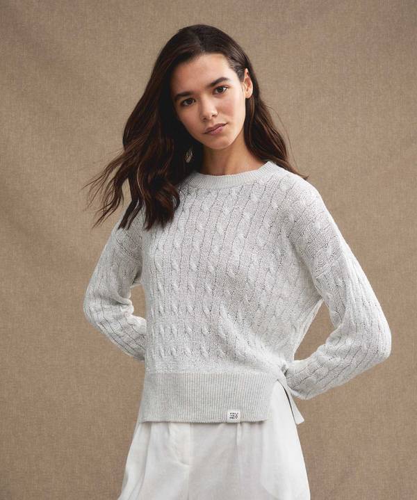 Peuterey Maglia a trecce con paillettes Fino al 50% di sconto