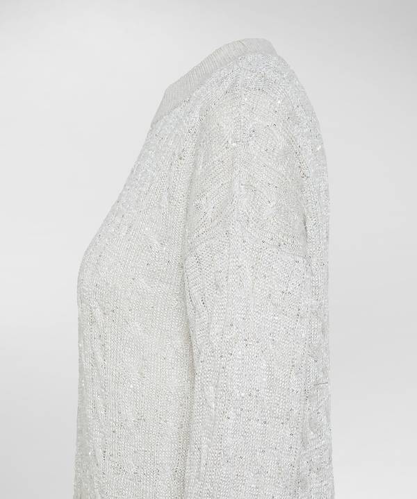 Peuterey Maglia a trecce con paillettes Fino al 50% di sconto