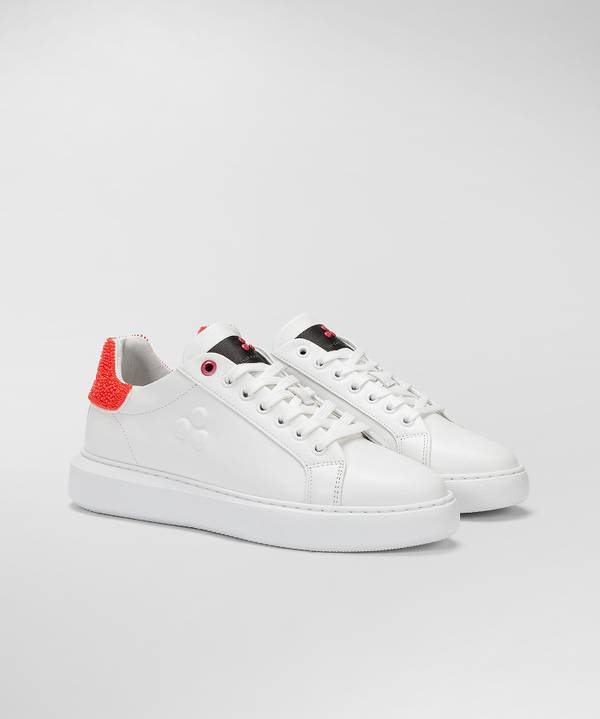 Peuterey Sneaker in pelle con tallone lavorato Affare Del Giorno