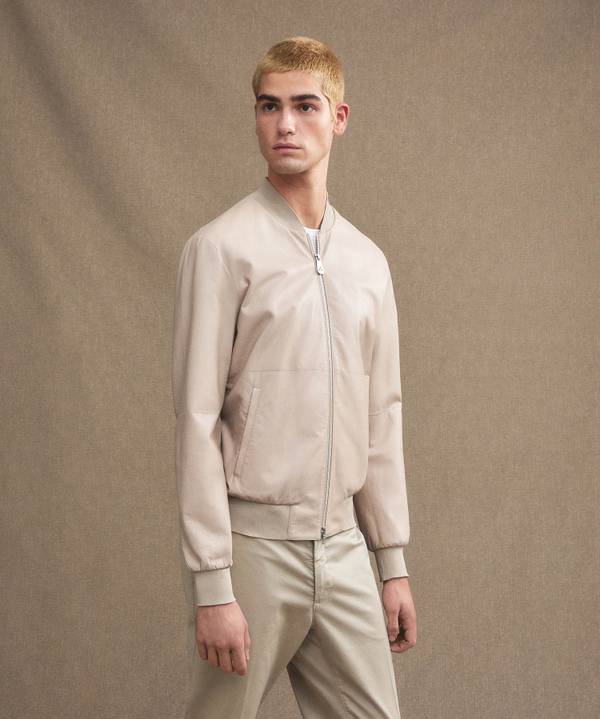 Peuterey Giacca bomber in pelle Presa