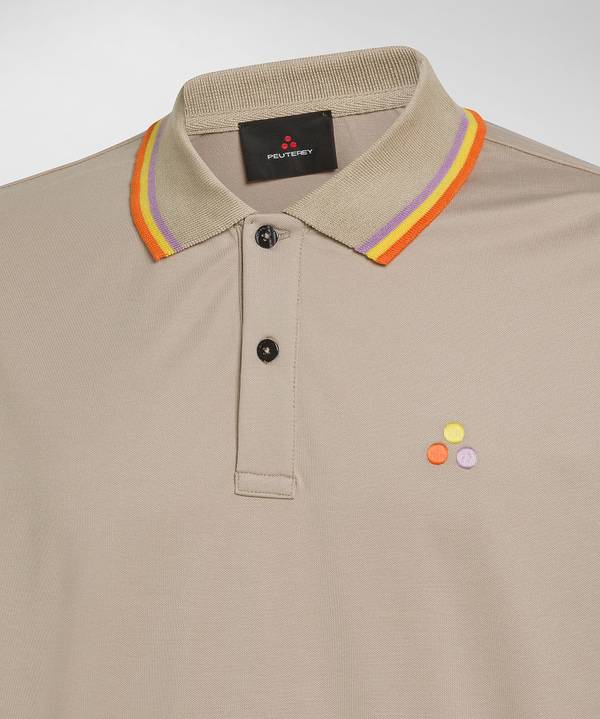 Peuterey Polo in piquet stretch di cotone e seta In Vendita