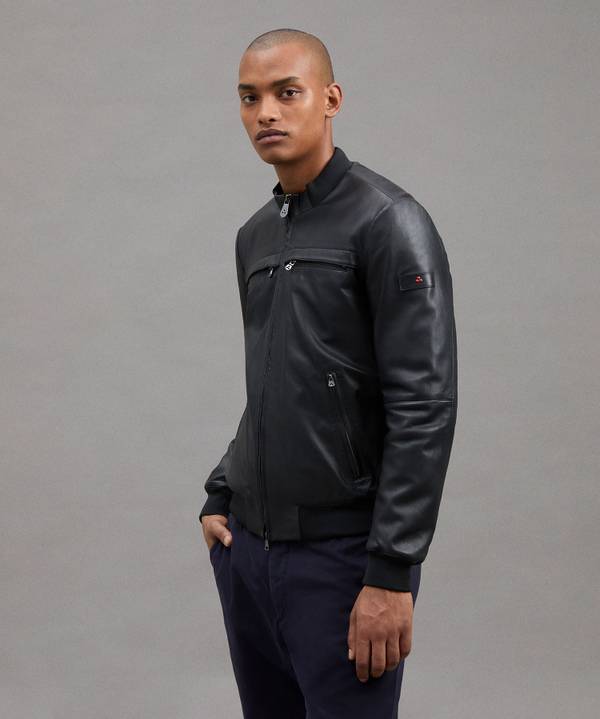 Peuterey Giacca Biker In Pelle Hotsell