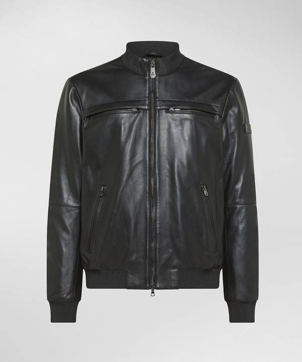 Peuterey Giacca Biker In Pelle Hotsell