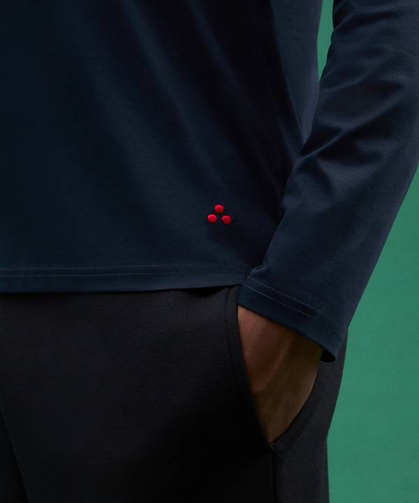 Peuterey Maglia Maniche Lunghe In Morbido Cotone Nuova