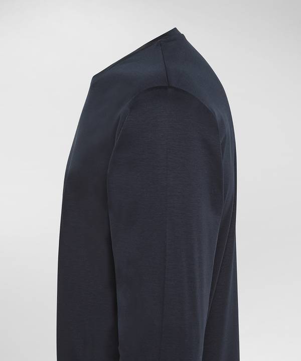Peuterey Maglia Maniche Lunghe In Morbido Cotone Nuova