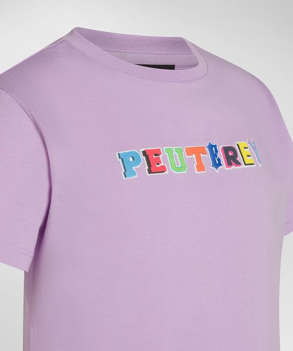 Peuterey T-shirt in cotone con stampa Soddisfazione Garantita