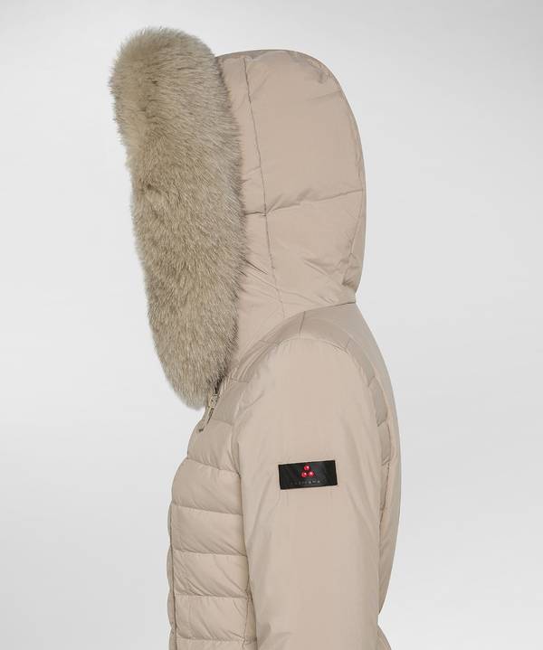 Peuterey Piumino Slim Con Pelliccia Negozi Online