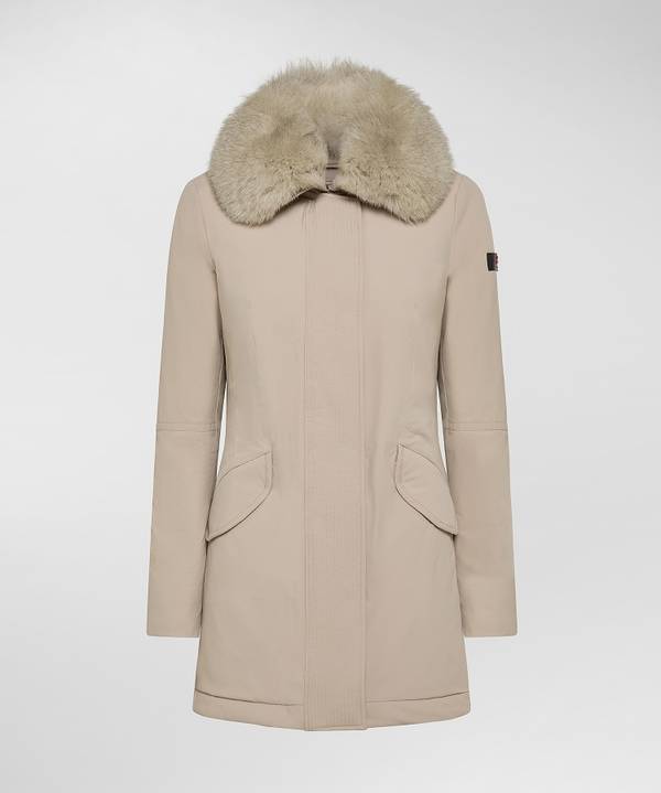 Peuterey Giacca Slim Con Pelliccia Offerta